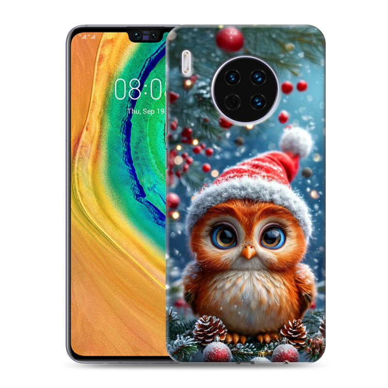 Пластиковый чехол на Huawei Mate 30 с принтом Новый год Пластиковый чехол на Huawei Mate 30 с принтом Новый год