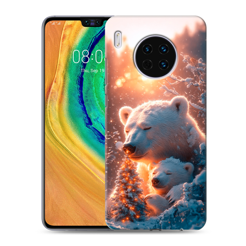 Пластиковый чехол на Huawei Mate 30 с принтом Новый год Пластиковый чехол на Huawei Mate 30 с принтом Новый год