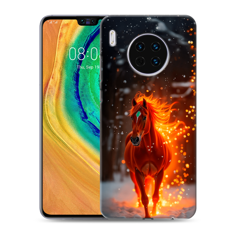 Силиконовый чехол на Huawei Mate 30 с принтом Новый год Силиконовый чехол на Huawei Mate 30 с принтом Новый год