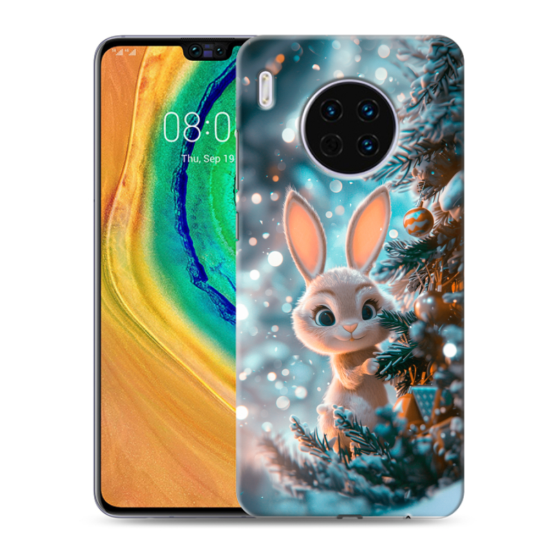Силиконовый чехол на Huawei Mate 30 с принтом Новый год Силиконовый чехол на Huawei Mate 30 с принтом Новый год