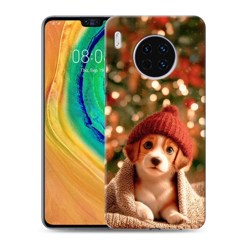 Силиконовый чехол на Huawei Mate 30 с принтом Новый год Силиконовый чехол на Huawei Mate 30 с принтом Новый год