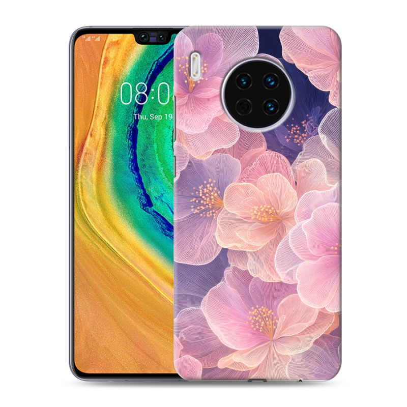 Пластиковый чехол на Huawei Mate 30 с принтом женский Пластиковый чехол на Huawei Mate 30 с принтом женский