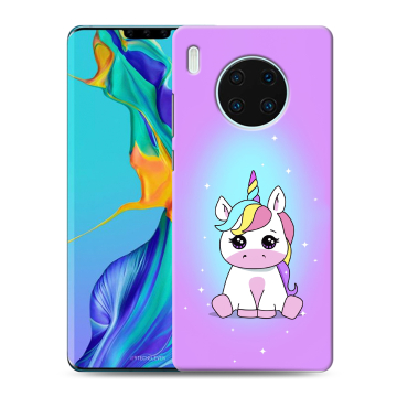 Силиконовый чехол на Huawei Mate 30 Pro с принтом Единорог