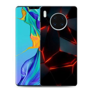 Силиконовый чехол на Huawei Mate 30 Pro с принтом Яркие абстракции