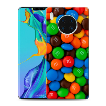 Силиконовый чехол на Huawei Mate 30 Pro с принтом Конфеты