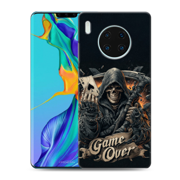 Силиконовый чехол на Huawei Mate 30 Pro с принтом Скелет карты