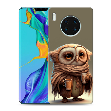 Силиконовый чехол на Huawei Mate 30 Pro с принтом Сова