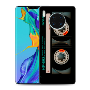 Силиконовый чехол на Huawei Mate 30 Pro с принтом Кассета