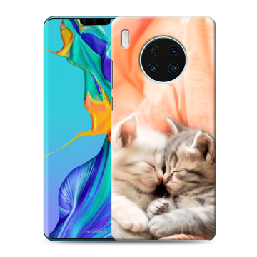 Силиконовый чехол на Huawei Mate 30 Pro с принтом Котята Силиконовый чехол на Huawei Mate 30 Pro с принтом Котята