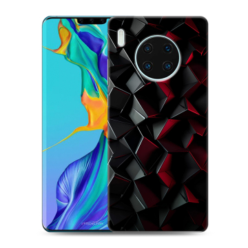 Силиконовый чехол на Huawei Mate 30 Pro с принтом Абстракция