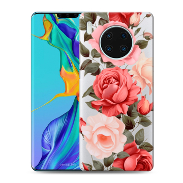 Силиконовый чехол на Huawei Mate 30 Pro с принтом Розы Силиконовый чехол на Huawei Mate 30 Pro с принтом Розы