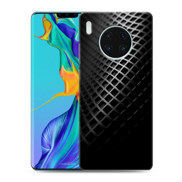 Силиконовый чехол на Huawei Mate 30 Pro с принтом Текстура металла