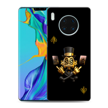 Силиконовый чехол на Huawei Mate 30 Pro с принтом Золотой скрудж макдак