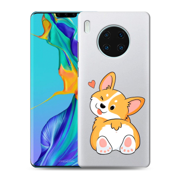 Силиконовый чехол на Huawei Mate 30 Pro с принтом Корги