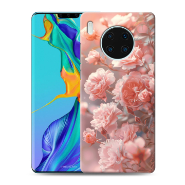 Силиконовый чехол на Huawei Mate 30 Pro с принтом Розовые розы