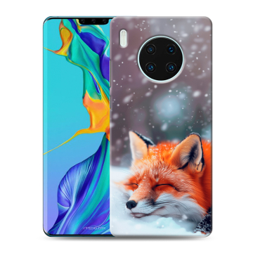 Силиконовый чехол на Huawei Mate 30 Pro с принтом лиса Силиконовый чехол на Huawei Mate 30 Pro с принтом лиса