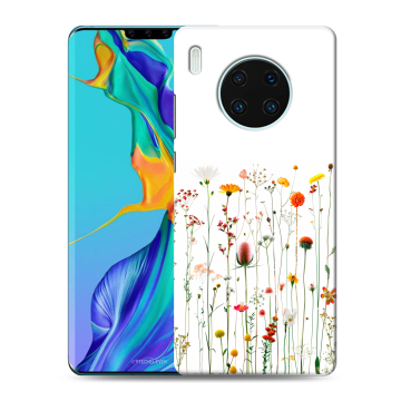 Силиконовый чехол на Huawei Mate 30 Pro с принтом цветы