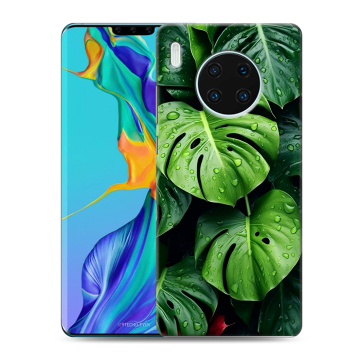 Силиконовый чехол на Huawei Mate 30 Pro с принтом Листья Силиконовый чехол на Huawei Mate 30 Pro с принтом Листья
