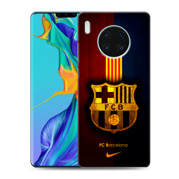Силиконовый чехол на Huawei Mate 30 Pro с принтом Барселона Barcelona