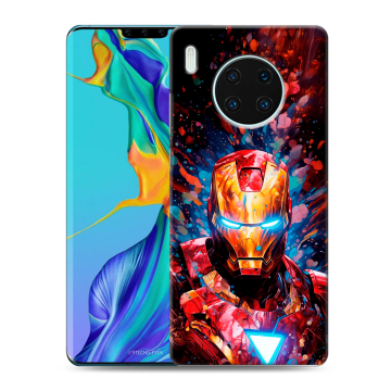 Силиконовый чехол на Huawei Mate 30 Pro с принтом Железный человек Ironman