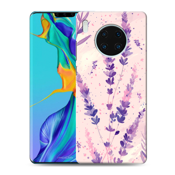 Силиконовый чехол на Huawei Mate 30 Pro с принтом цветы лаванда Силиконовый чехол на Huawei Mate 30 Pro с принтом цветы лаванда