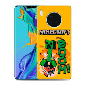 Силиконовый чехол на Huawei Mate 30 Pro с принтом Майнкрафт Minecraft