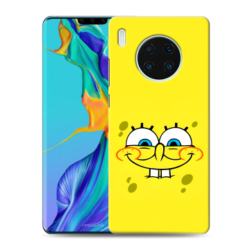 Силиконовый чехол на Huawei Mate 30 Pro с принтом спанчбоб спанч боб