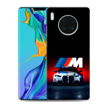 Силиконовый чехол на Huawei Mate 30 Pro с принтом БМВ BMW