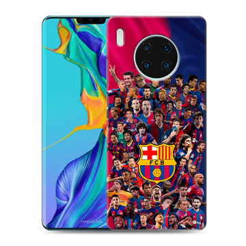 Силиконовый чехол на Huawei Mate 30 Pro с принтом Барселона Barcelona