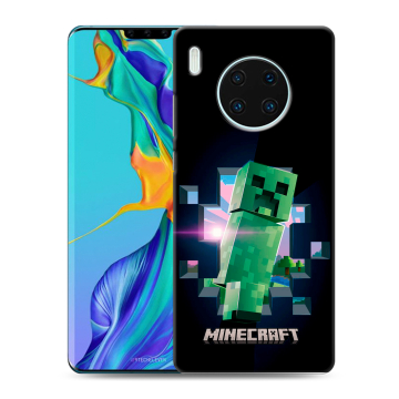 Силиконовый чехол на Huawei Mate 30 Pro с принтом Майнкрафт Minecraft