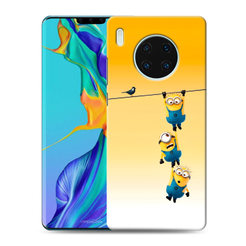 Силиконовый чехол на Huawei Mate 30 Pro с принтом Миньоны