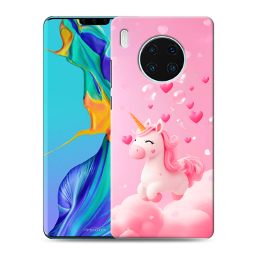 Силиконовый чехол на Huawei Mate 30 Pro с принтом Единорог