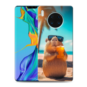 Силиконовый чехол на Huawei Mate 30 Pro с принтом Капибара