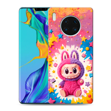 Силиконовый чехол на Huawei Mate 30 Pro с принтом Labubu Лабубу