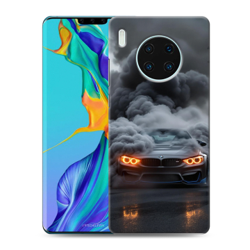 Силиконовый чехол на Huawei Mate 30 Pro с принтом BMW БМВ