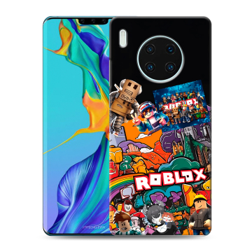 Силиконовый чехол на Huawei Mate 30 Pro с принтом Roblox Роблокс