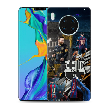Силиконовый чехол на Huawei Mate 30 Pro с принтом Messi Barcelona