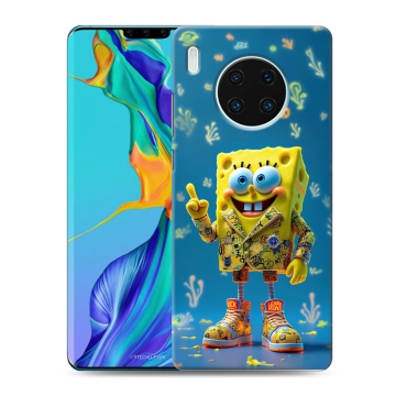 Силиконовый чехол на Huawei Mate 30 Pro с принтом Спанч боб Спанчбоб Силиконовый чехол на Huawei Mate 30 Pro с принтом Спанч боб Спанчбоб