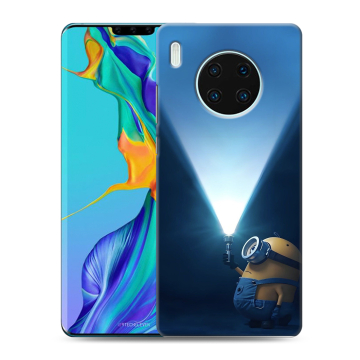 Силиконовый чехол на Huawei Mate 30 Pro с принтом Миньоны Силиконовый чехол на Huawei Mate 30 Pro с принтом Миньоны