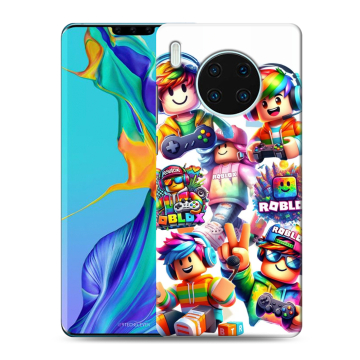 Силиконовый чехол на Huawei Mate 30 Pro с принтом Roblox Роблокс