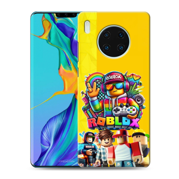 Силиконовый чехол на Huawei Mate 30 Pro с принтом Roblox Роблокс