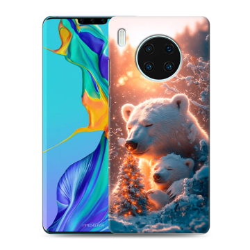 Силиконовый чехол на Huawei Mate 30 Pro с принтом Новый год Силиконовый чехол на Huawei Mate 30 Pro с принтом Новый год