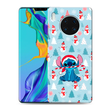 Силиконовый чехол на Huawei Mate 30 Pro с принтом Стич Новый год Силиконовый чехол на Huawei Mate 30 Pro с принтом Стич Новый год