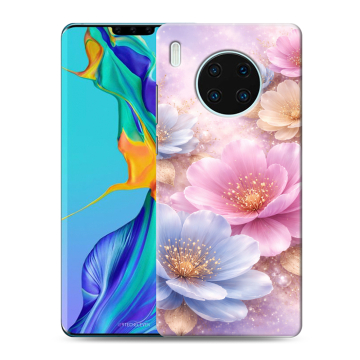 Силиконовый чехол на Huawei Mate 30 Pro с принтом женский