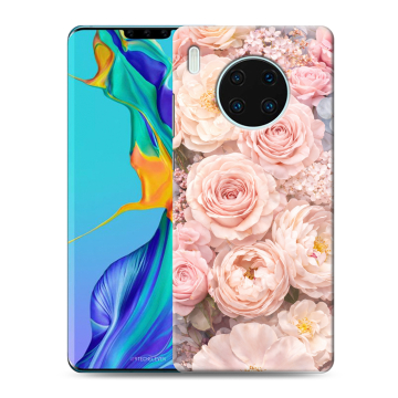 Силиконовый чехол на Huawei Mate 30 Pro с принтом женский