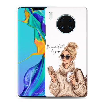 Силиконовый чехол на Huawei Mate 30 Pro с принтом женский Силиконовый чехол на Huawei Mate 30 Pro с принтом женский
