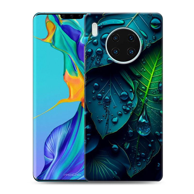 Пластиковый чехол на Huawei Mate 30 Pro с принтом Листья Пластиковый чехол на Huawei Mate 30 Pro с принтом Листья