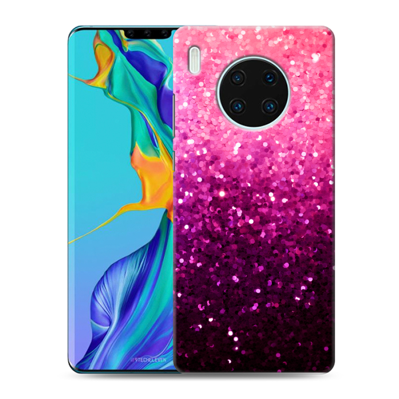 Силиконовый противоударный чехол на Huawei Mate 30 Pro с принтом Блестки Силиконовый противоударный чехол на Huawei Mate 30 Pro с принтом Блестки