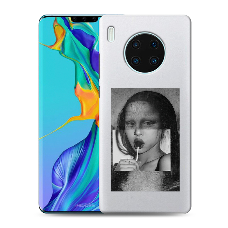 Пластиковый чехол на Huawei Mate 30 Pro с принтом Мона Лиза Пластиковый чехол на Huawei Mate 30 Pro с принтом Мона Лиза