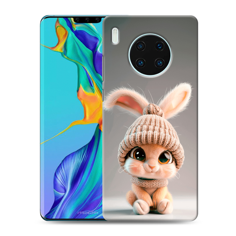 Силиконовый противоударный чехол на Huawei Mate 30 Pro с принтом Кролик Силиконовый противоударный чехол на Huawei Mate 30 Pro с принтом Кролик